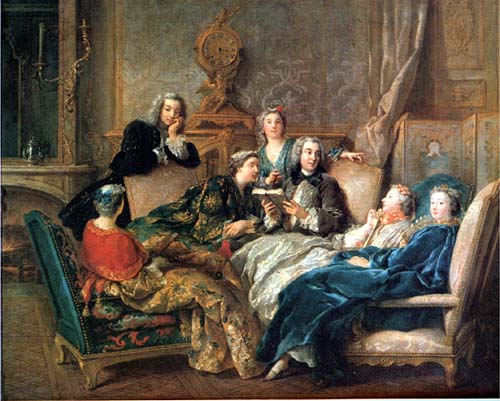 La Lecture De Moliere by Jean-Francois De Troy