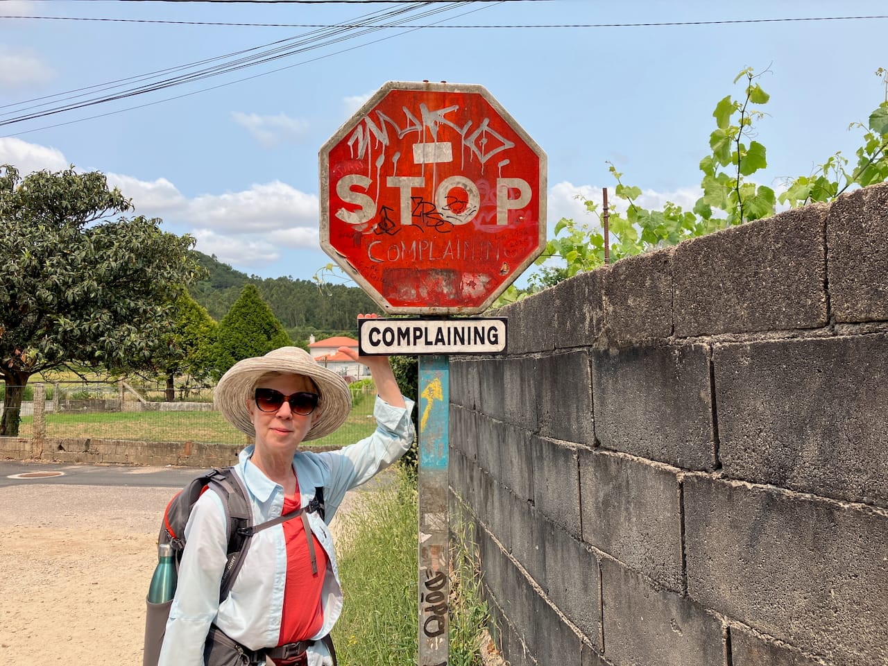 Stop Complaining Sign, Barro, Pontevedra